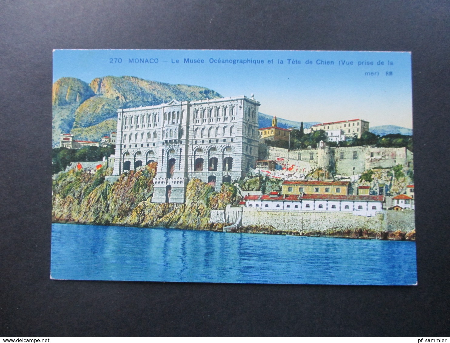 AK Monaco Le Musee Oceanographique et la Tete de Chien. Munier Editeur d'Art 19, Rue Marceau Nice