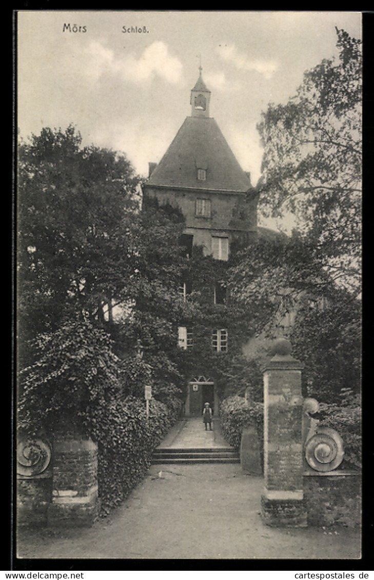 AK Mörs, Blick zum Schloss