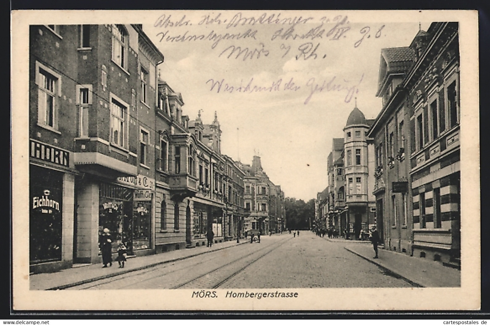 AK Mörs, Geschäfte auf der Hombergerstrasse