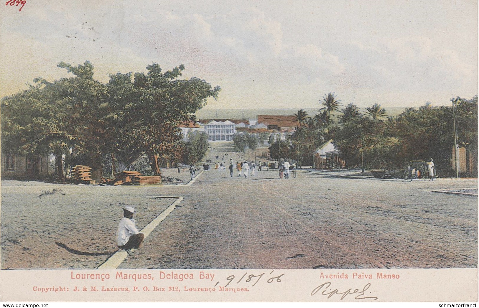 AK Mosambik Mozambique Mocambique Lourenco Marques Maputo Delagoa Bay Avenida Paiva Manso Selo Timbre Colony Kolonie