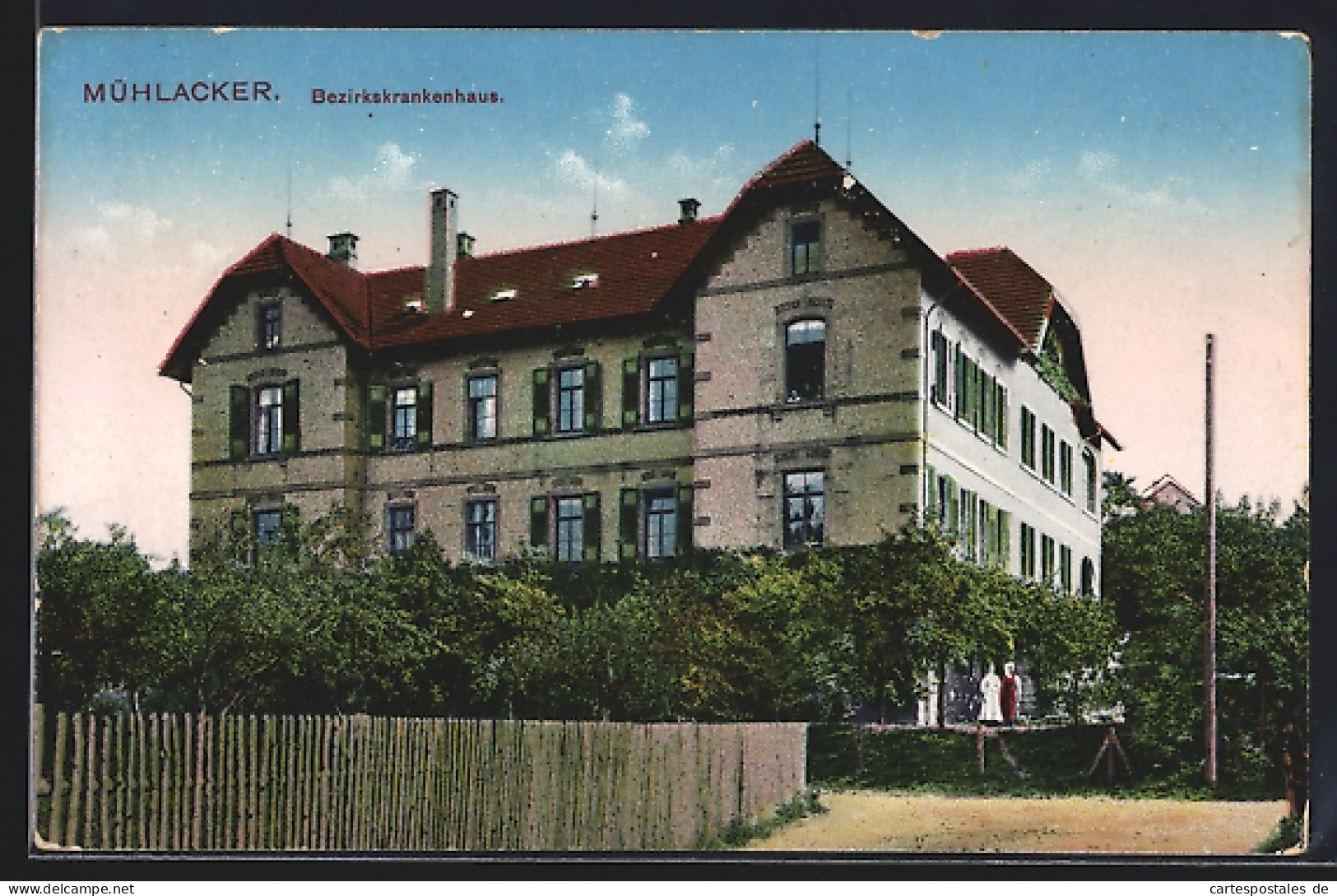AK Mühlacker, Ansicht vom Bezirkskrankenhaus