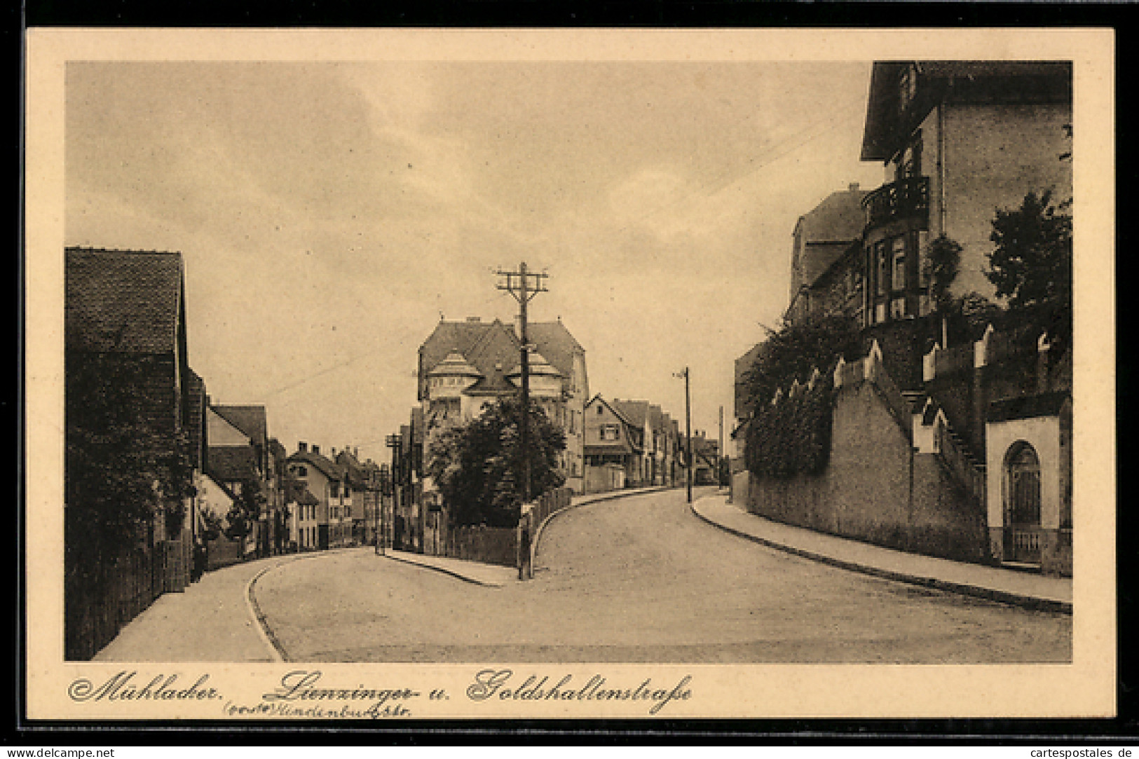 AK Mühlacker, Lienzinger- und Goldhaltenstrasse