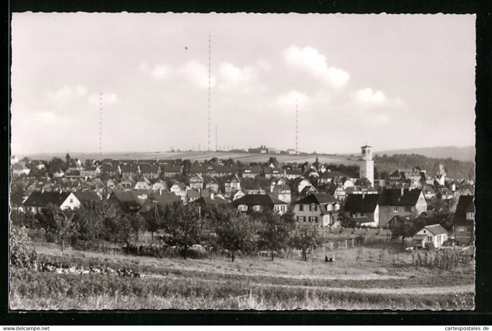 AK Mühlacker /Wttbg., Ortsansicht von einem Berg aus