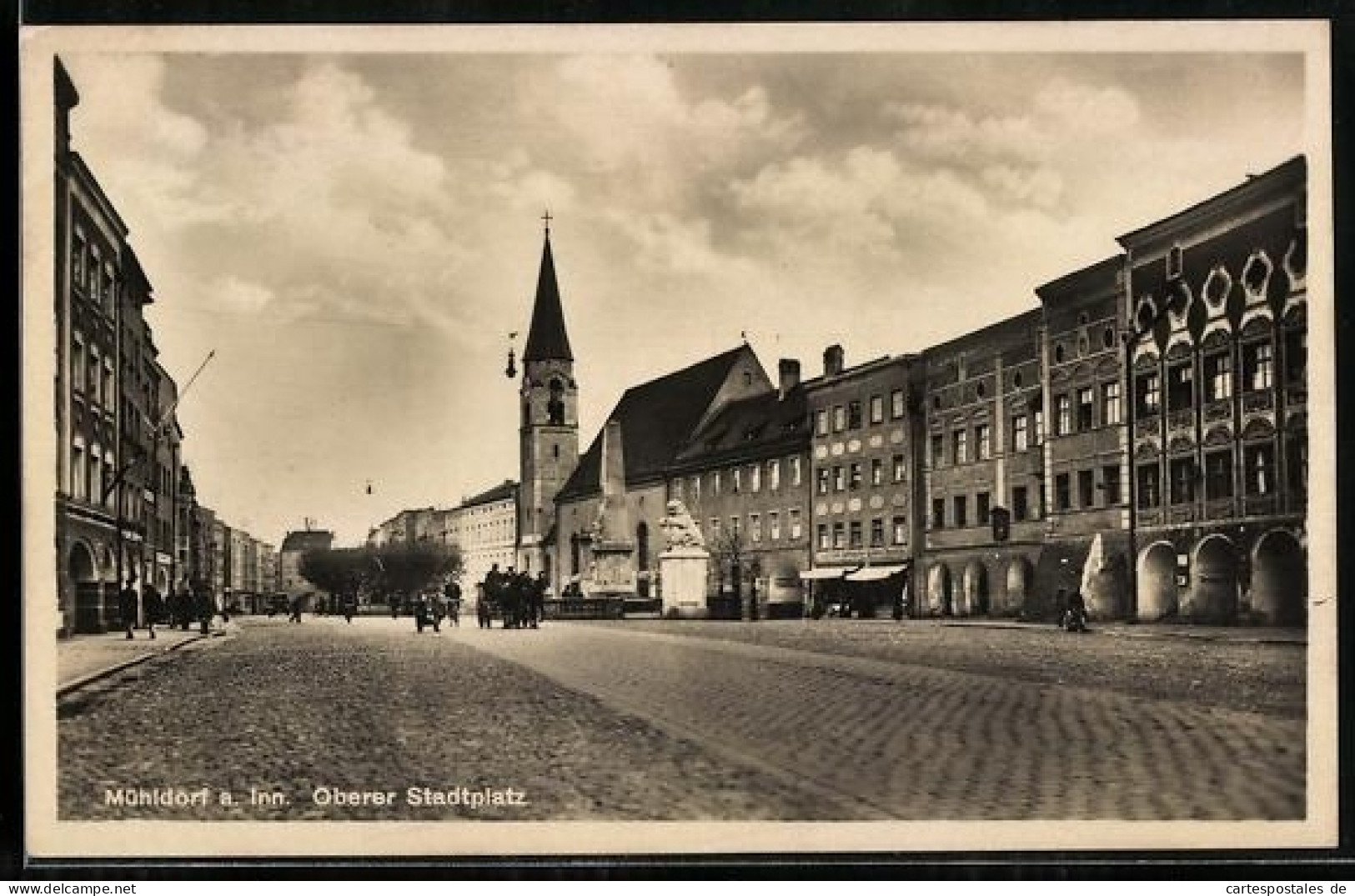 AK Mühldorf a. Inn, Oberer Stadtplatz