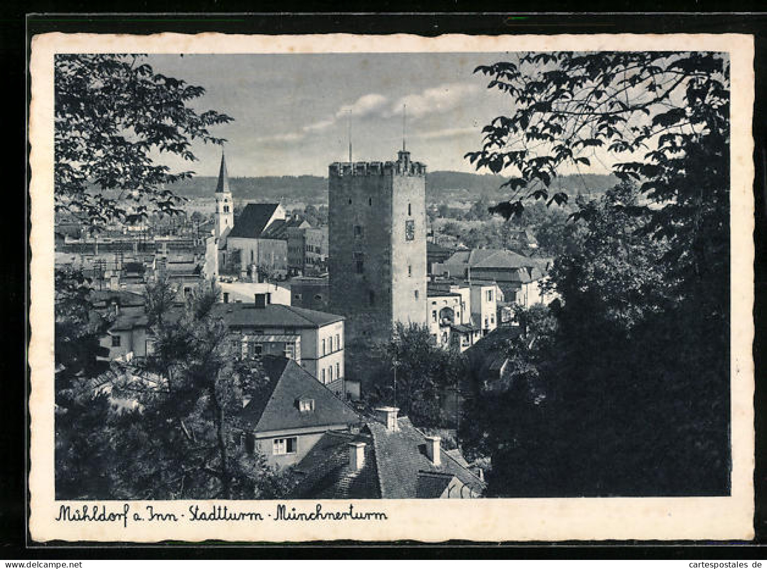 AK Mühldorf a. Inn, Stadtturm-Münchnerturm