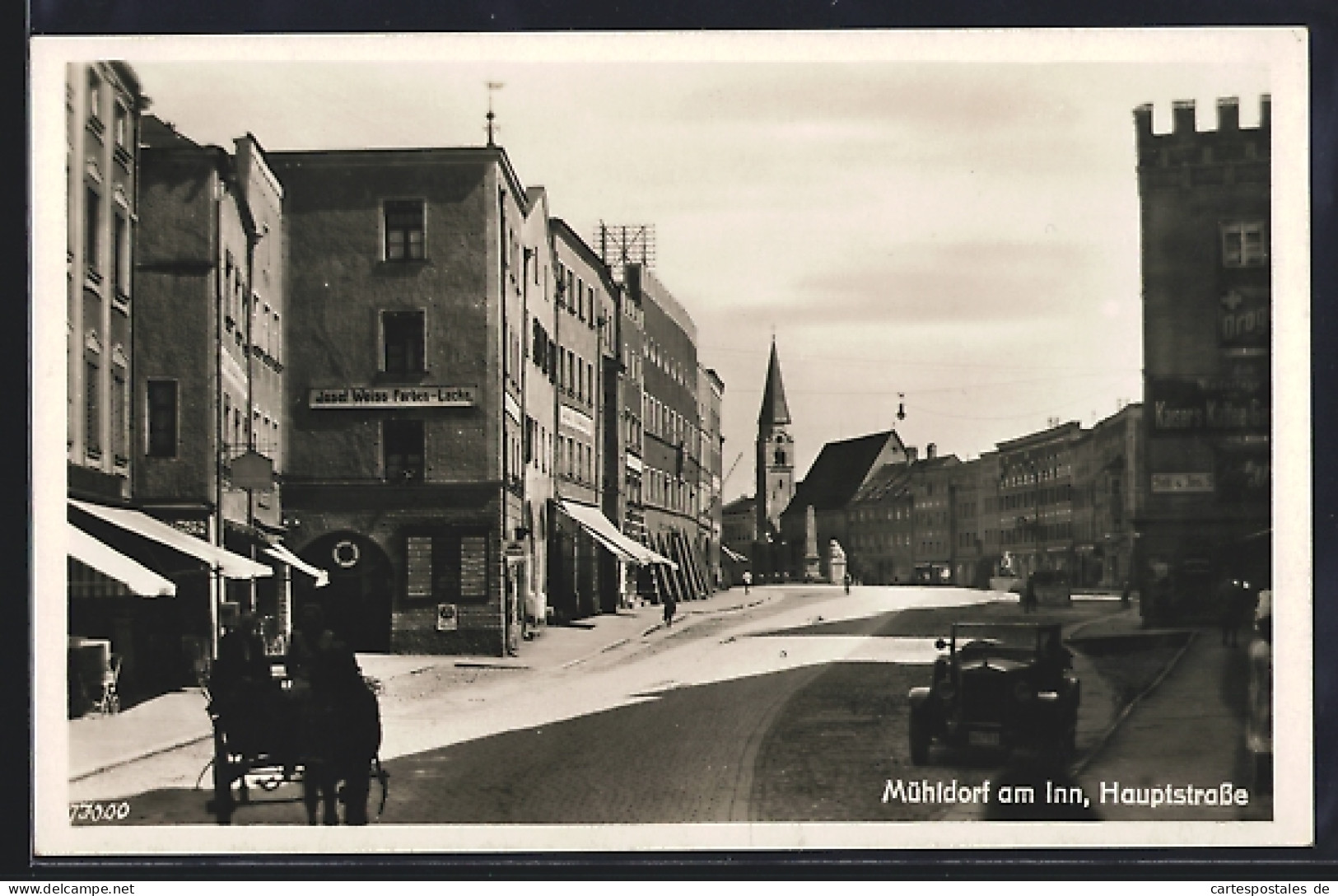 AK Mühldorf am Inn, Blick in die Hauptstrasse