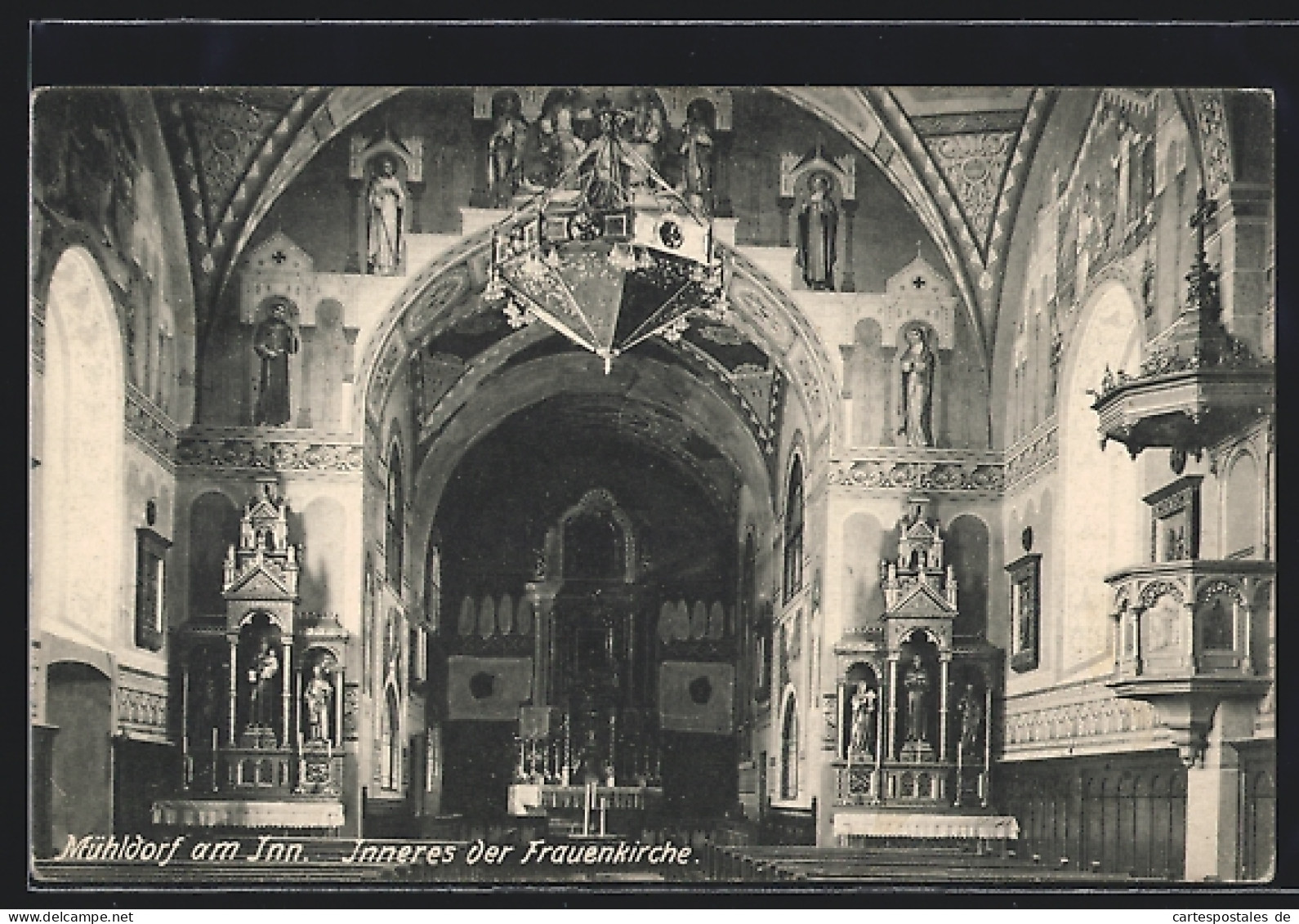 AK Mühldorf am Inn, Inneres der Frauenkirche