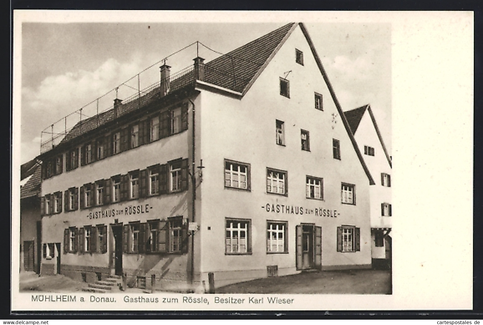 AK Mühlheim / Donau, Gasthaus Zum Rössle von Karl Wieser