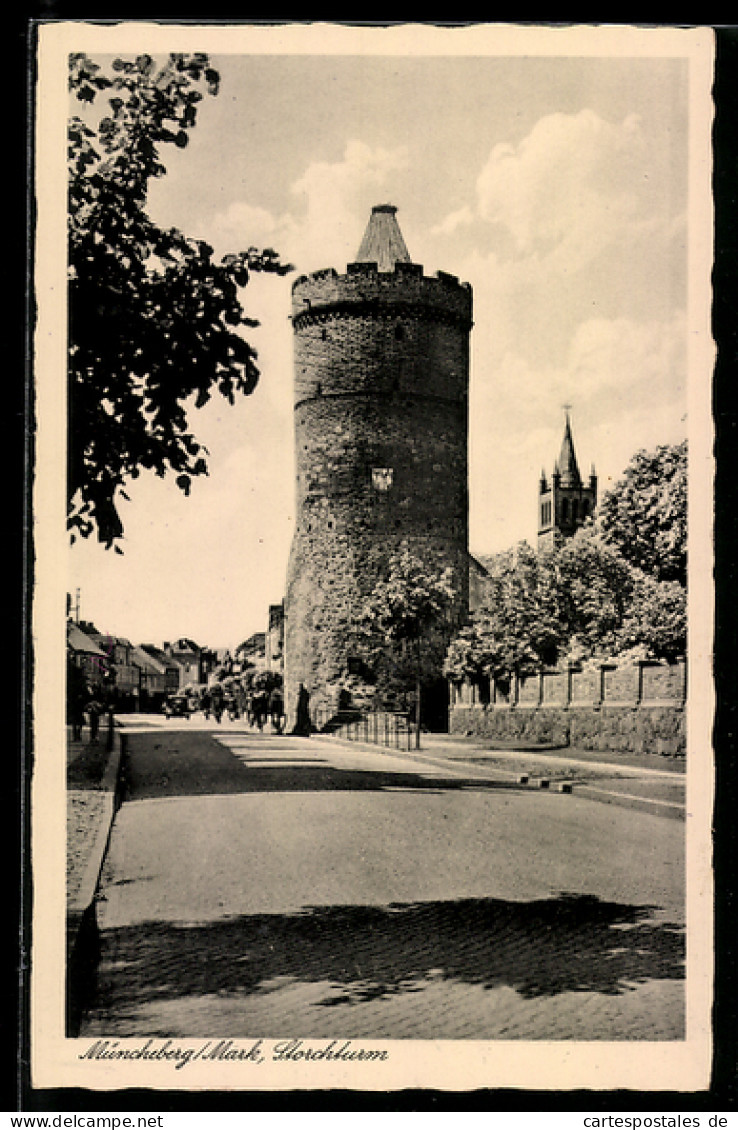AK Müncheberg /Mark, Storchturm