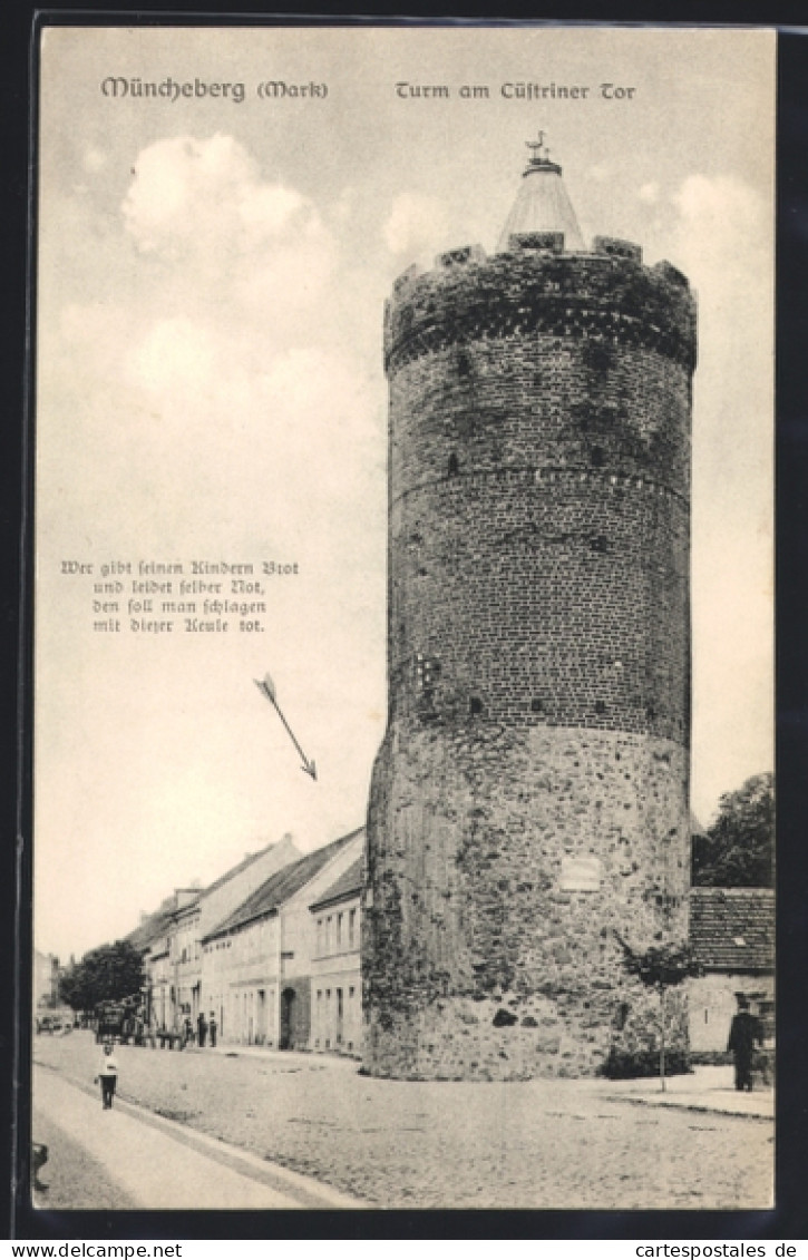 AK Müncheberg, Turm am Küstriner Tor