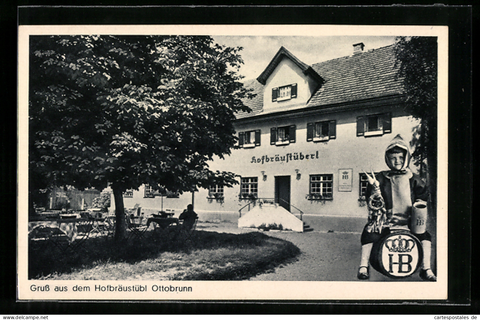 AK München-Ottobrunn, Hofbräustübl Ottobrunn, Gasthaus von Fritz u. Gretl Maier