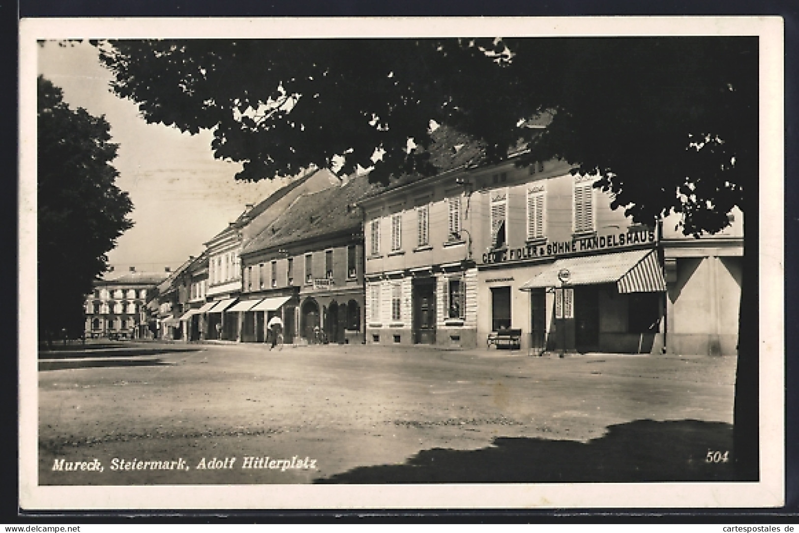 AK Mureck /Steiermark, platz mit Georg Fidler & Söhne Handelshaus