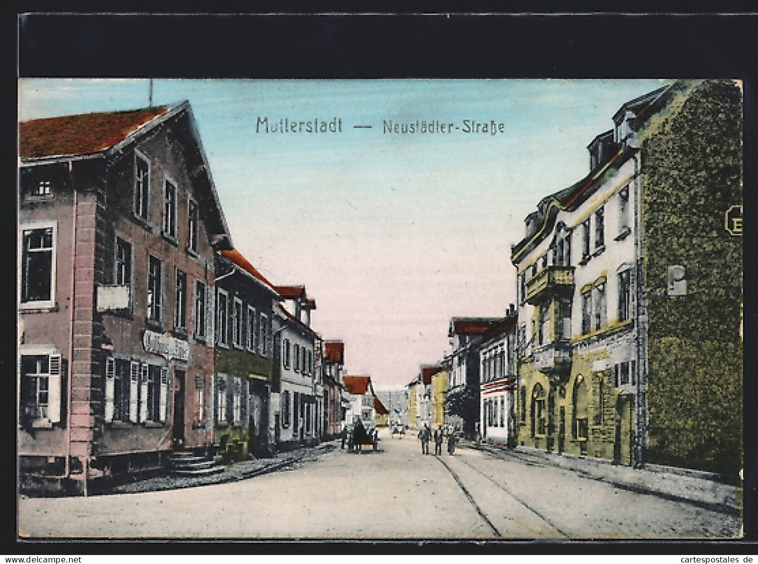 AK Mutterstadt, Gasthaus zum Adler in der Neustädter-Strasse