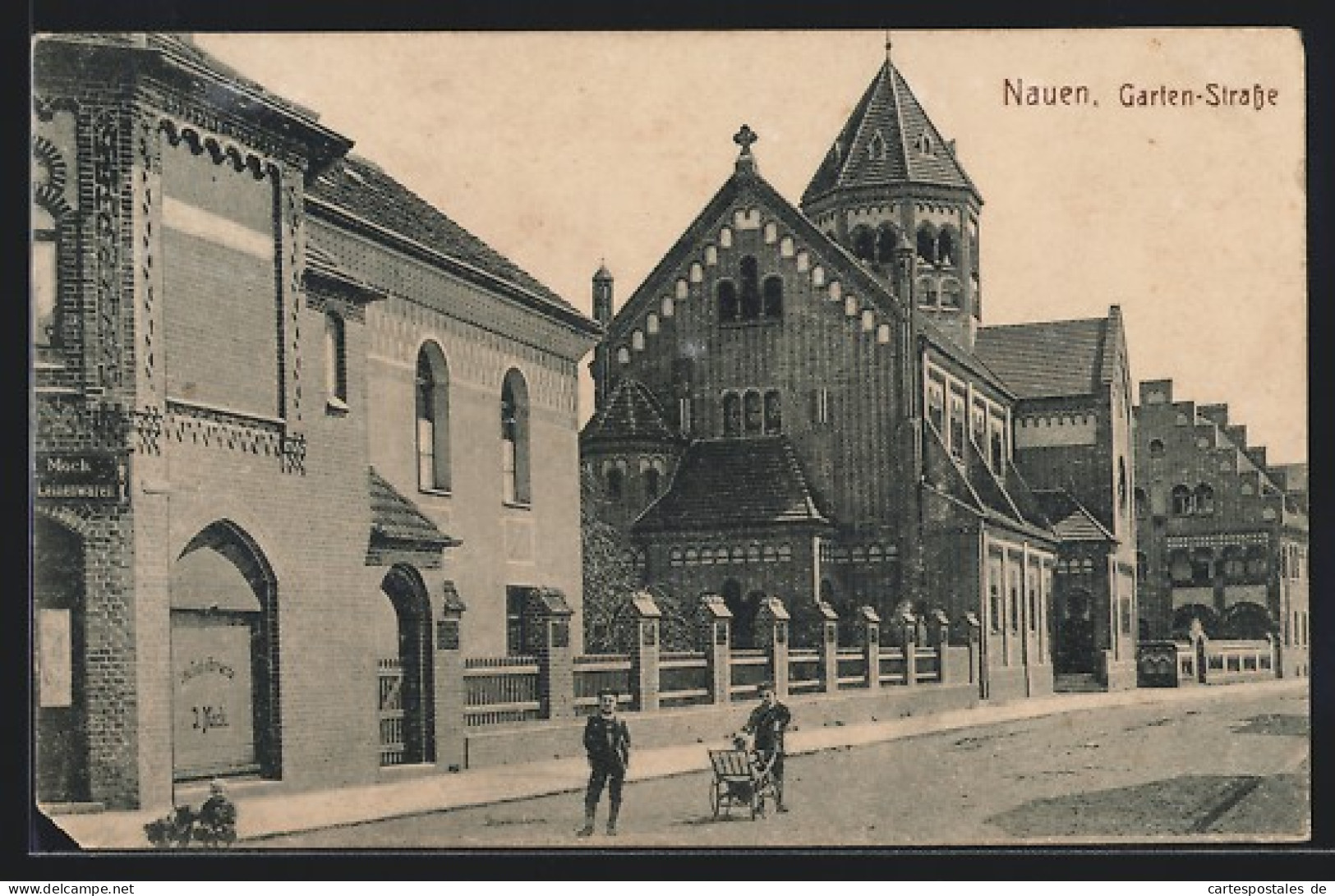 AK Nauen, Garten-Strasse