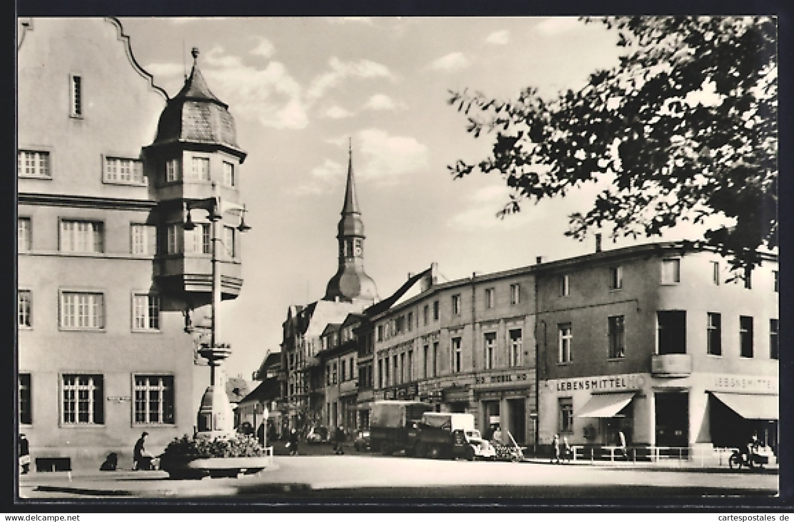 AK Nauen / Haveland, Ernst-Thälmann-Platz