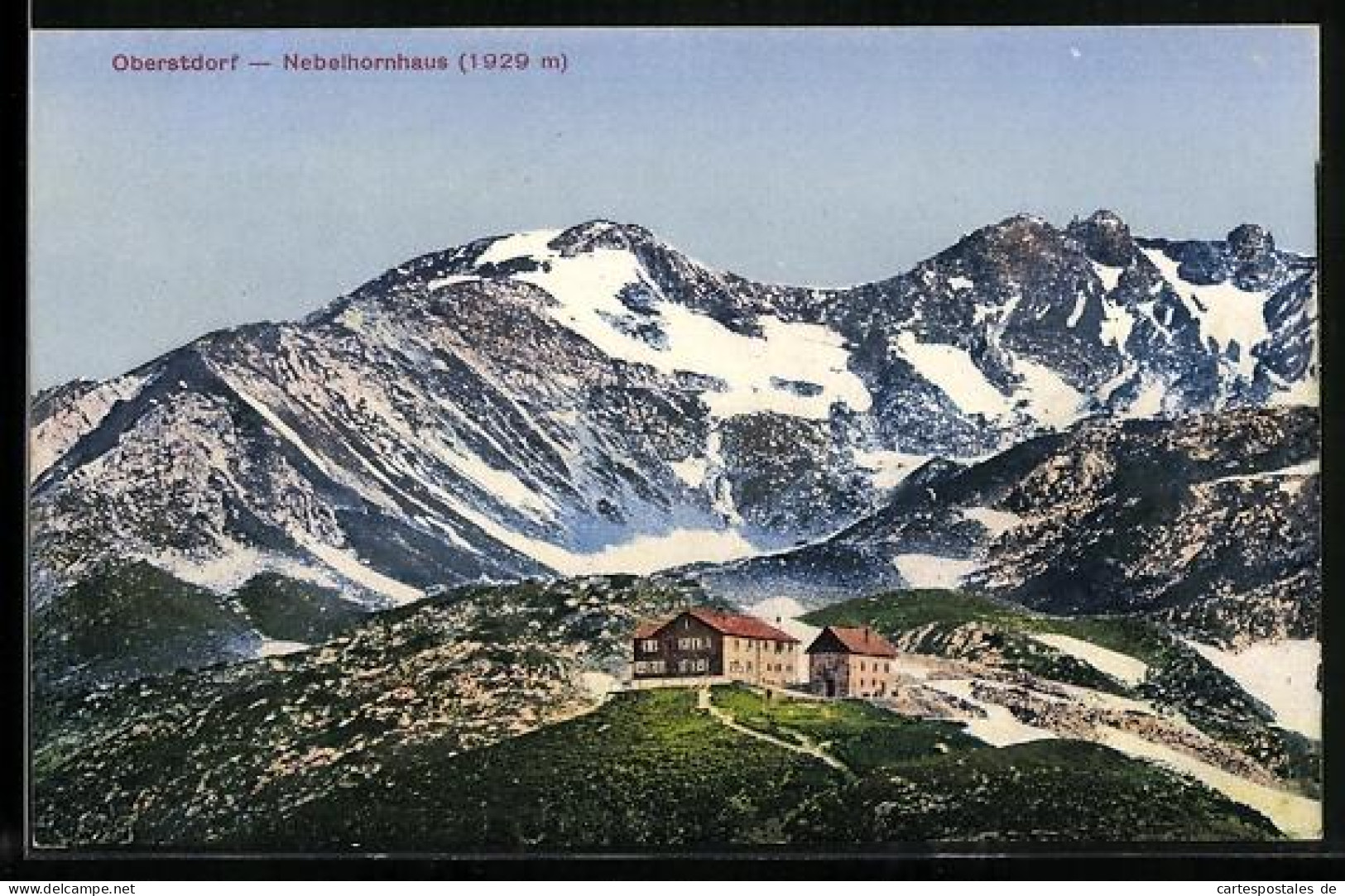 AK Nebelhornhaus, Oberstdorf, Totale