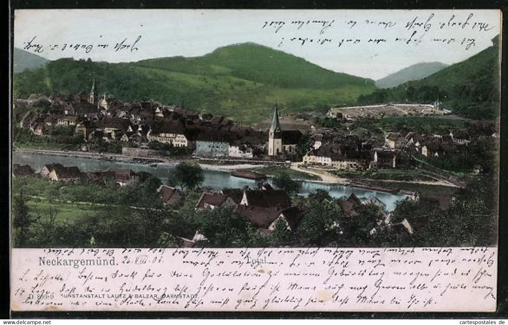 AK Neckargemünd, Neckarpartie im Ort