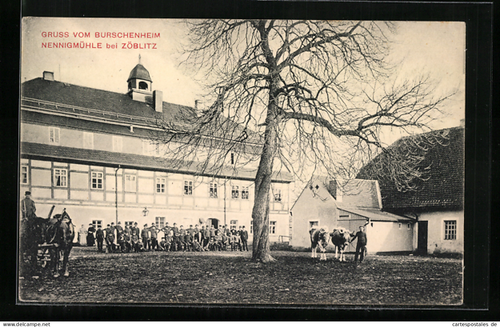 AK Nennigmühle bei Zöblitz, Burschenheim Nennigmühle