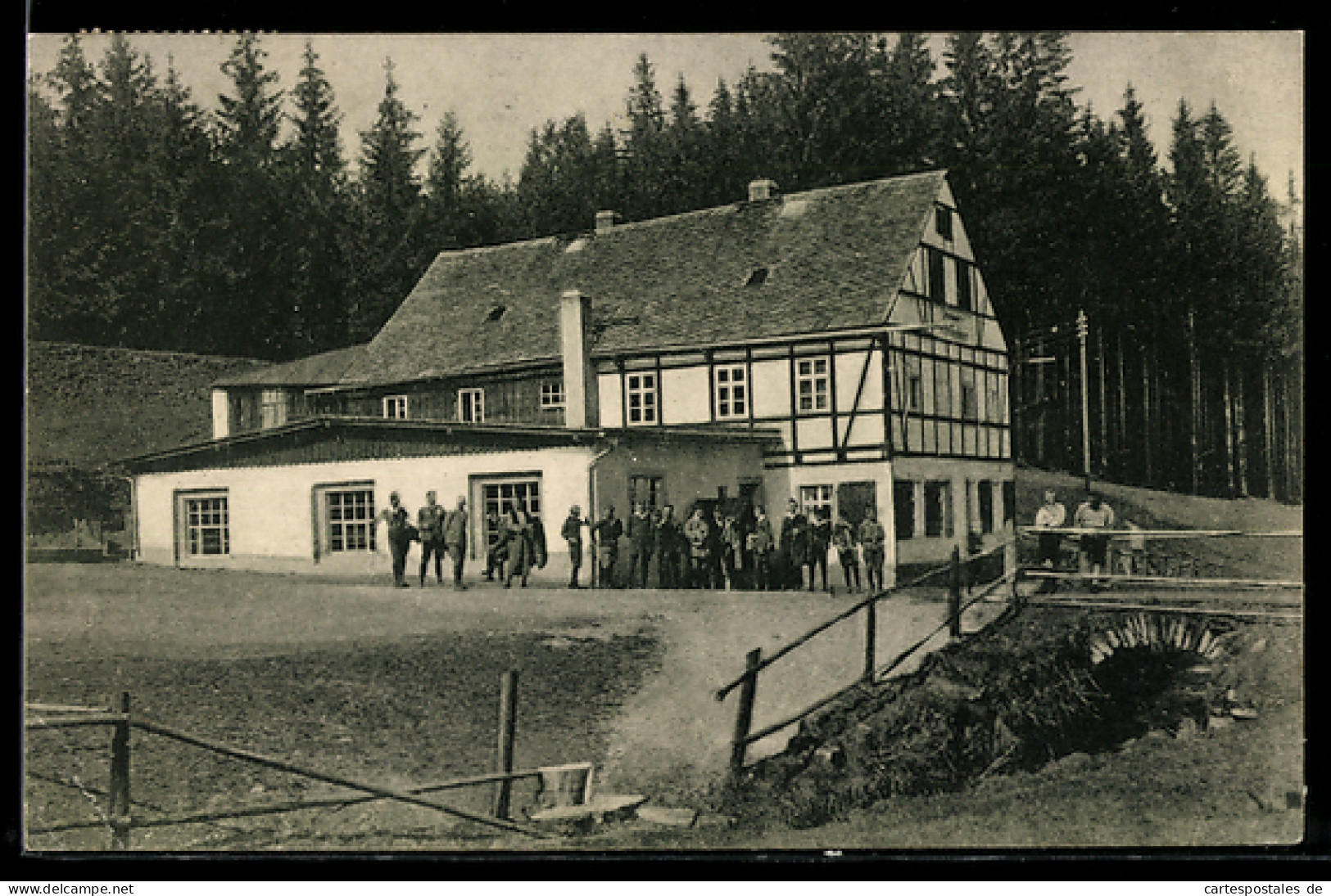 AK Neudorf / Erzgebirge, Chemnitzer Wanderheim an der Vierenstrasse