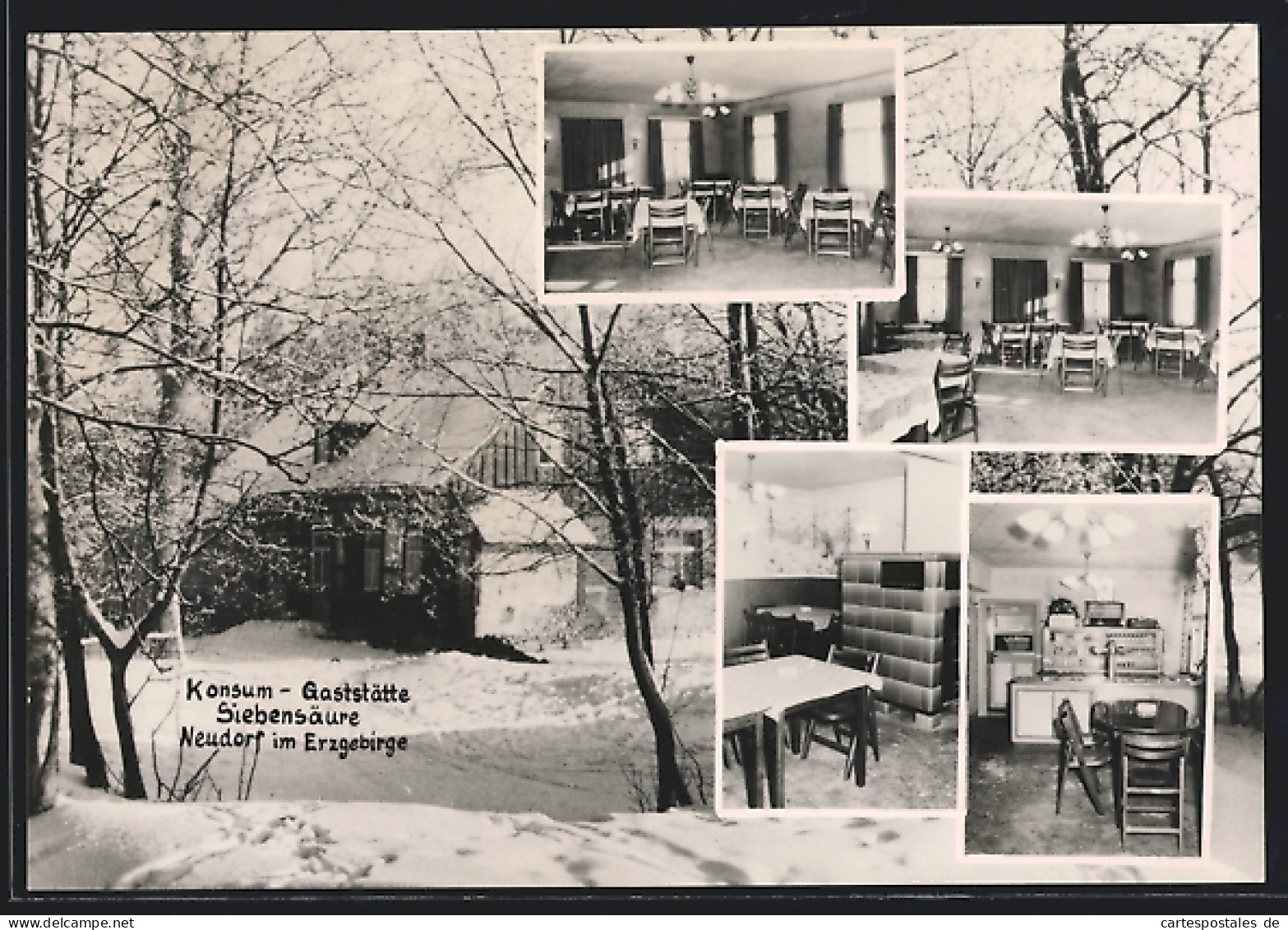 AK Neudorf im Erzgebirge, Konsum-Gaststätte Siebensäure