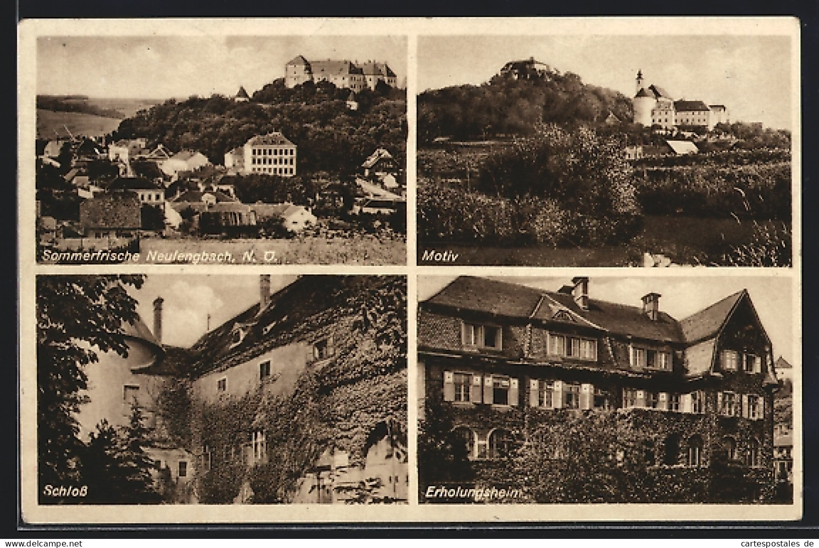 AK Neulengbach, Schloss, Erholungsheim, Totalansicht