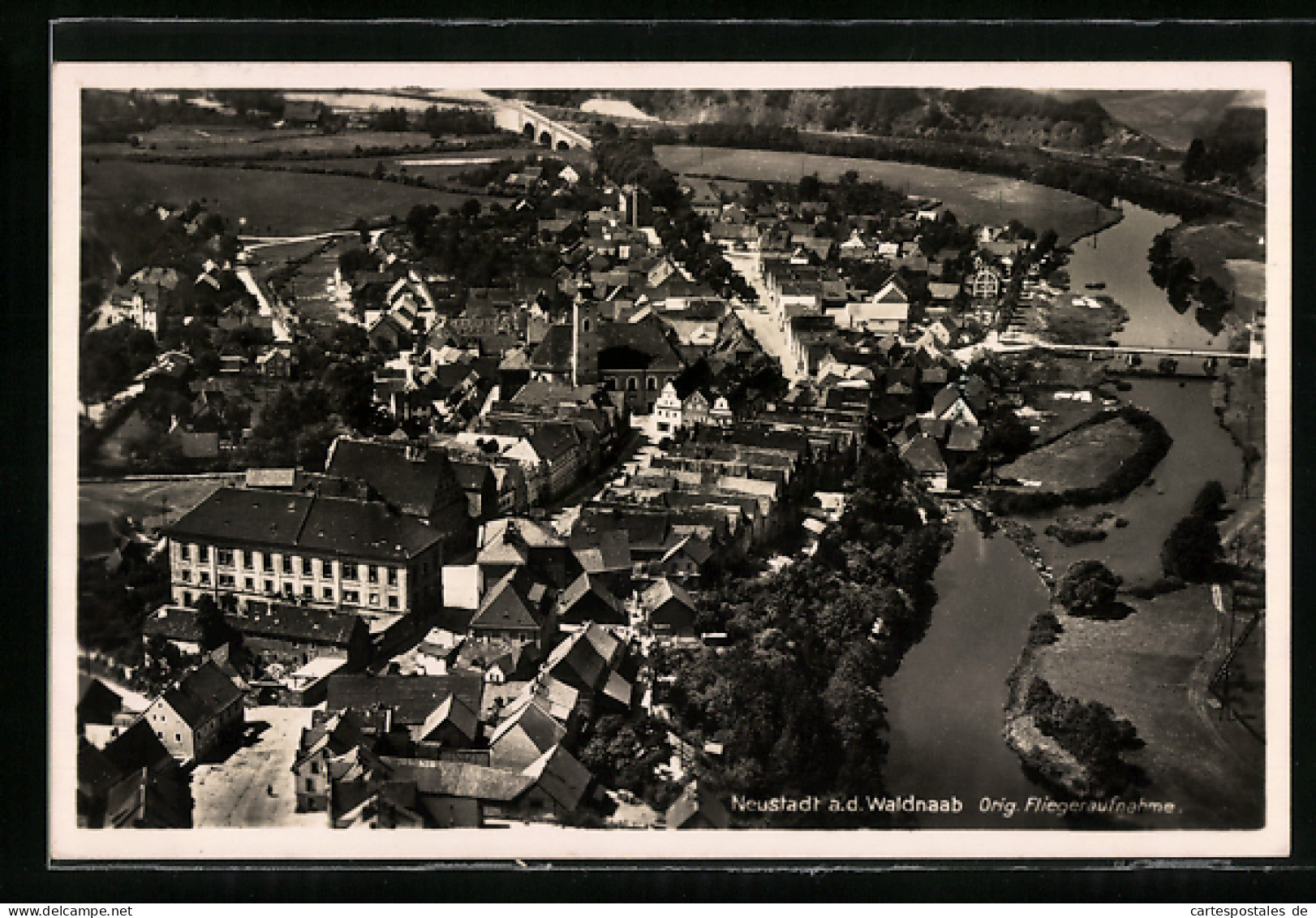 AK Neustadt a. d. Waldnaab, Teilansicht, Fliegeraufnahme