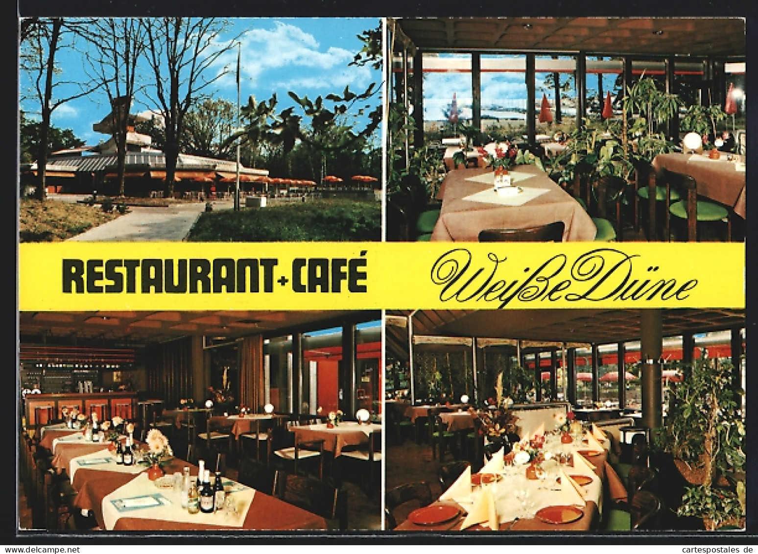 AK Neustadt am Rübenberge, Restaurant-Café Weisse Düne, mit Innenansichten