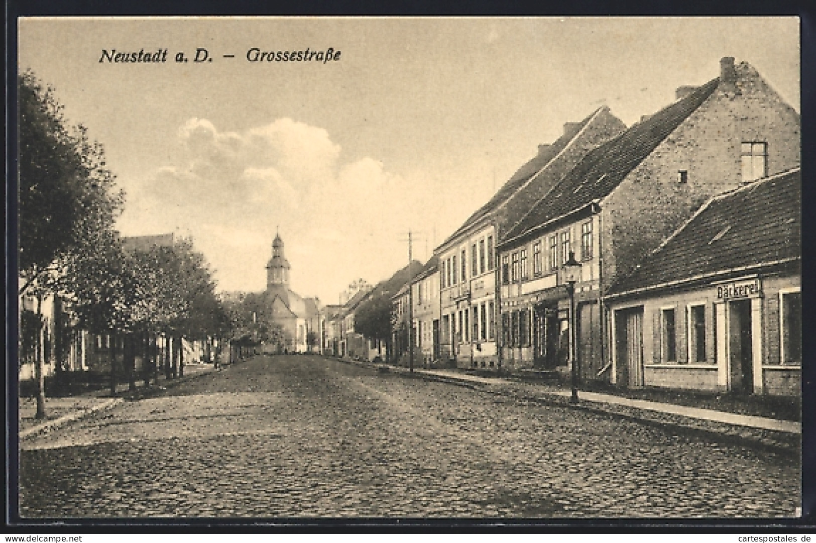 AK Neustadt an der Dosse, Blick in die Grossestrasse