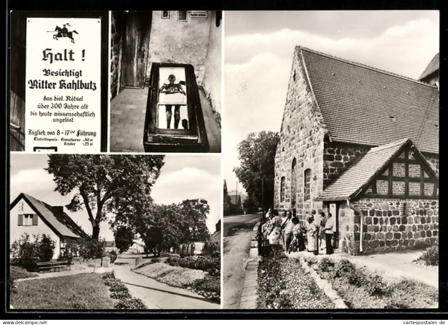 AK Neustadt /Dosse, Kampehl, Kirche, Mumie des Ritters Kahlbutz, Ortsansicht