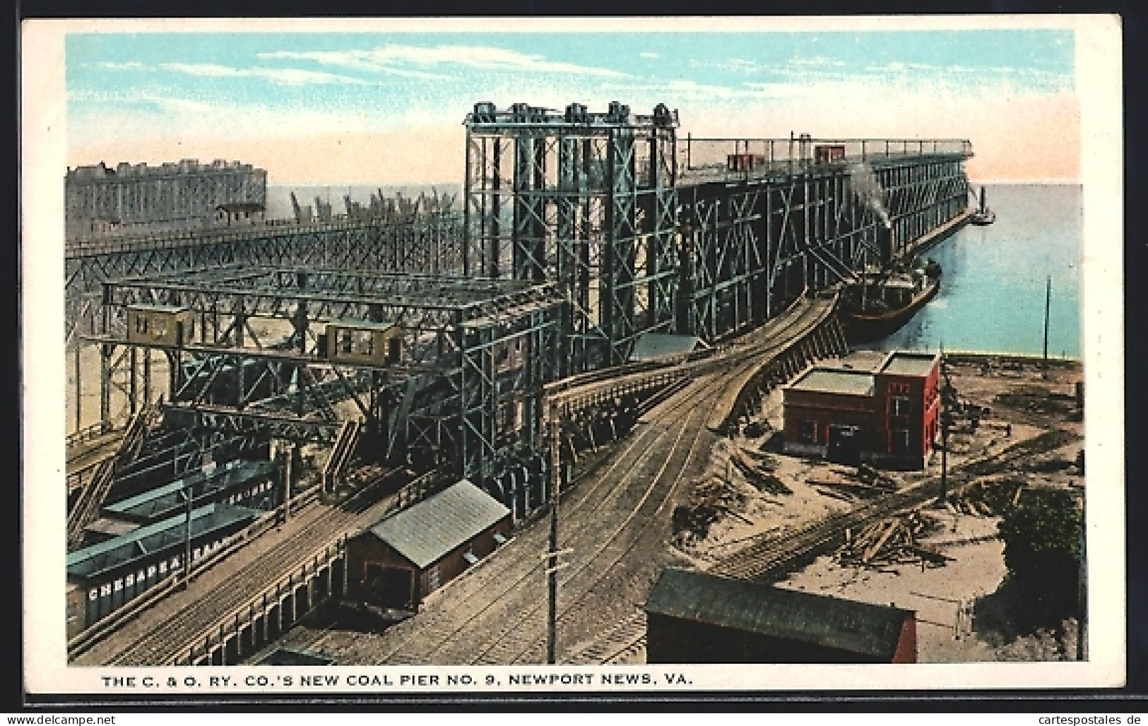 AK Newport News, VA, the C. & Ry. new Coal Pier No. 9