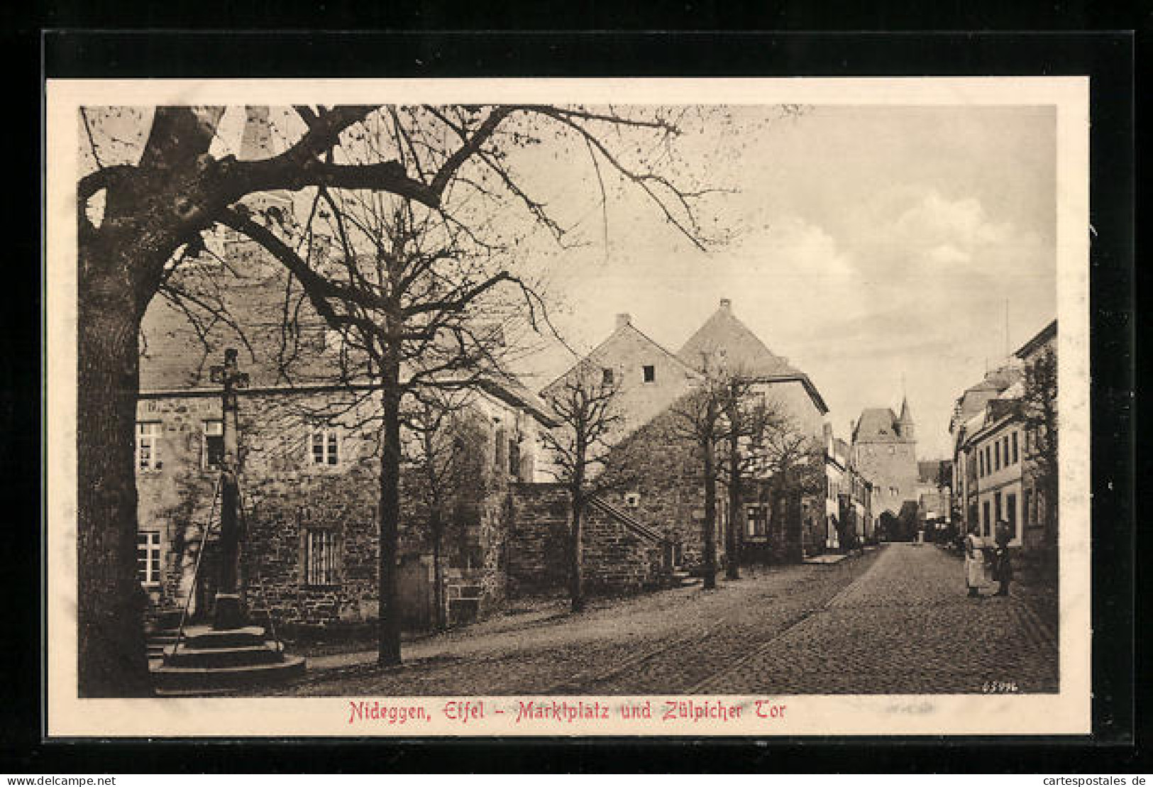 AK Nideggen /Eifel, Marktplatz und Zülpicher Tor