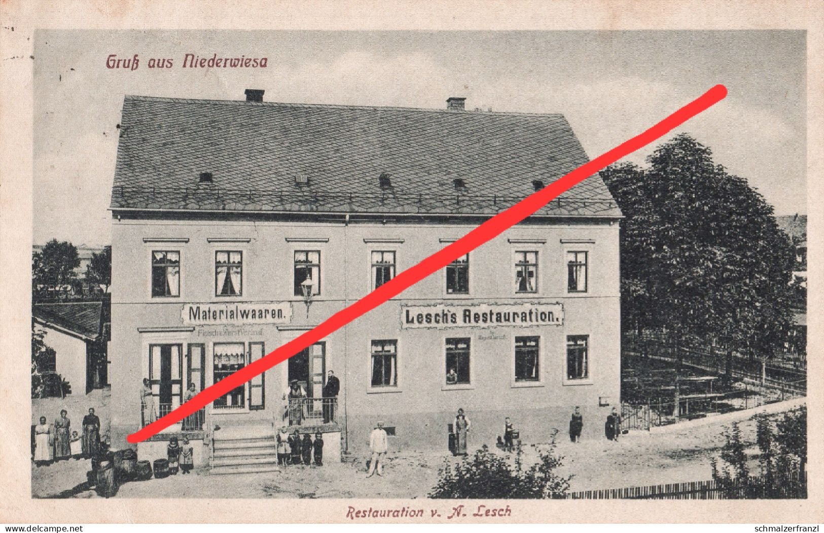 AK Niederwiesa Gasthof a Braunsdorf Lichtenwalde Altenhain Euba Flöha Lichtenau Mühlbach Ebersdorf Frankenberg Chemnitz
