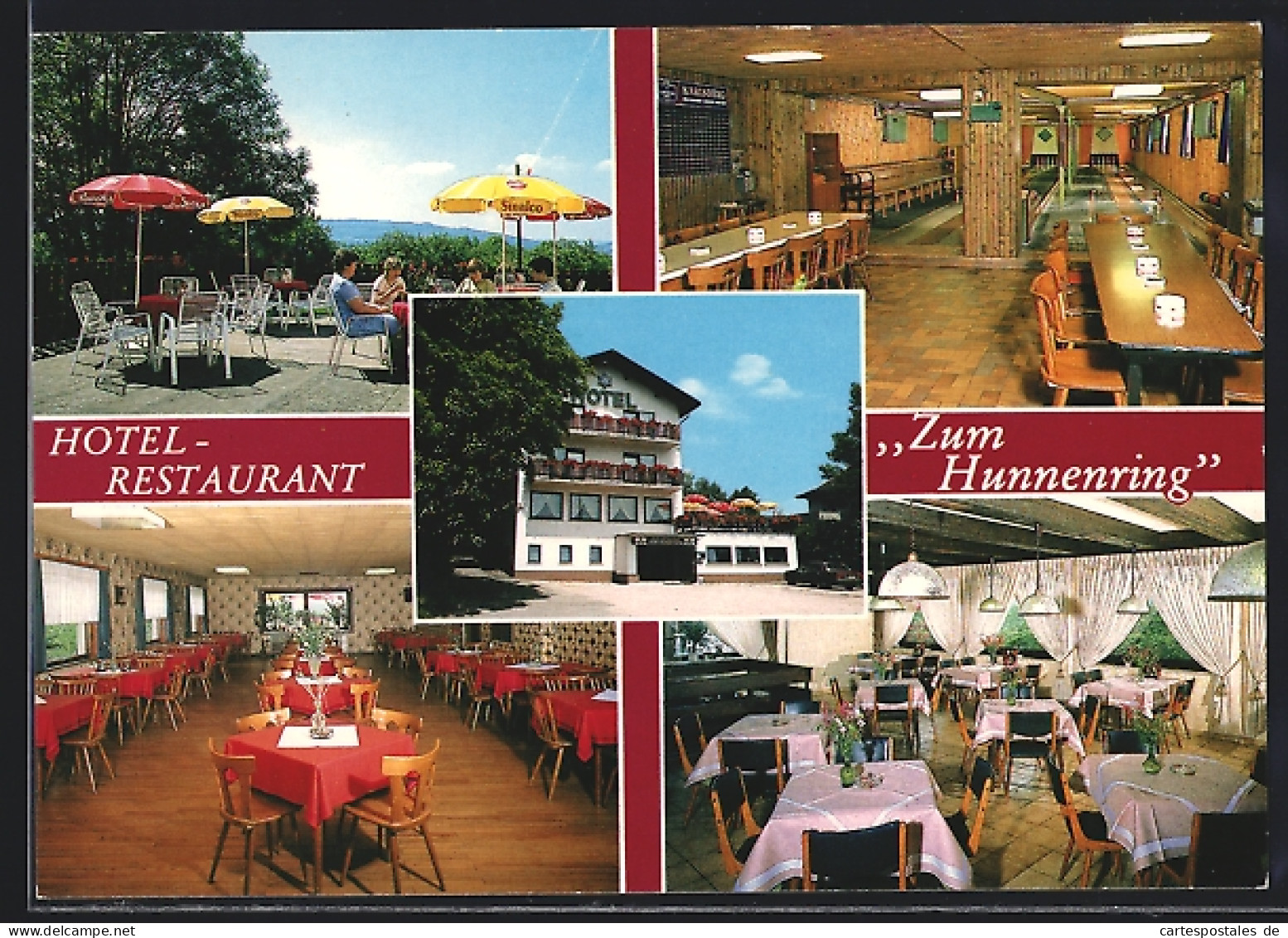 AK Nonnweiler-Otzenhausen, Café-Hotel-Restaurant  Zum Hunnenring
