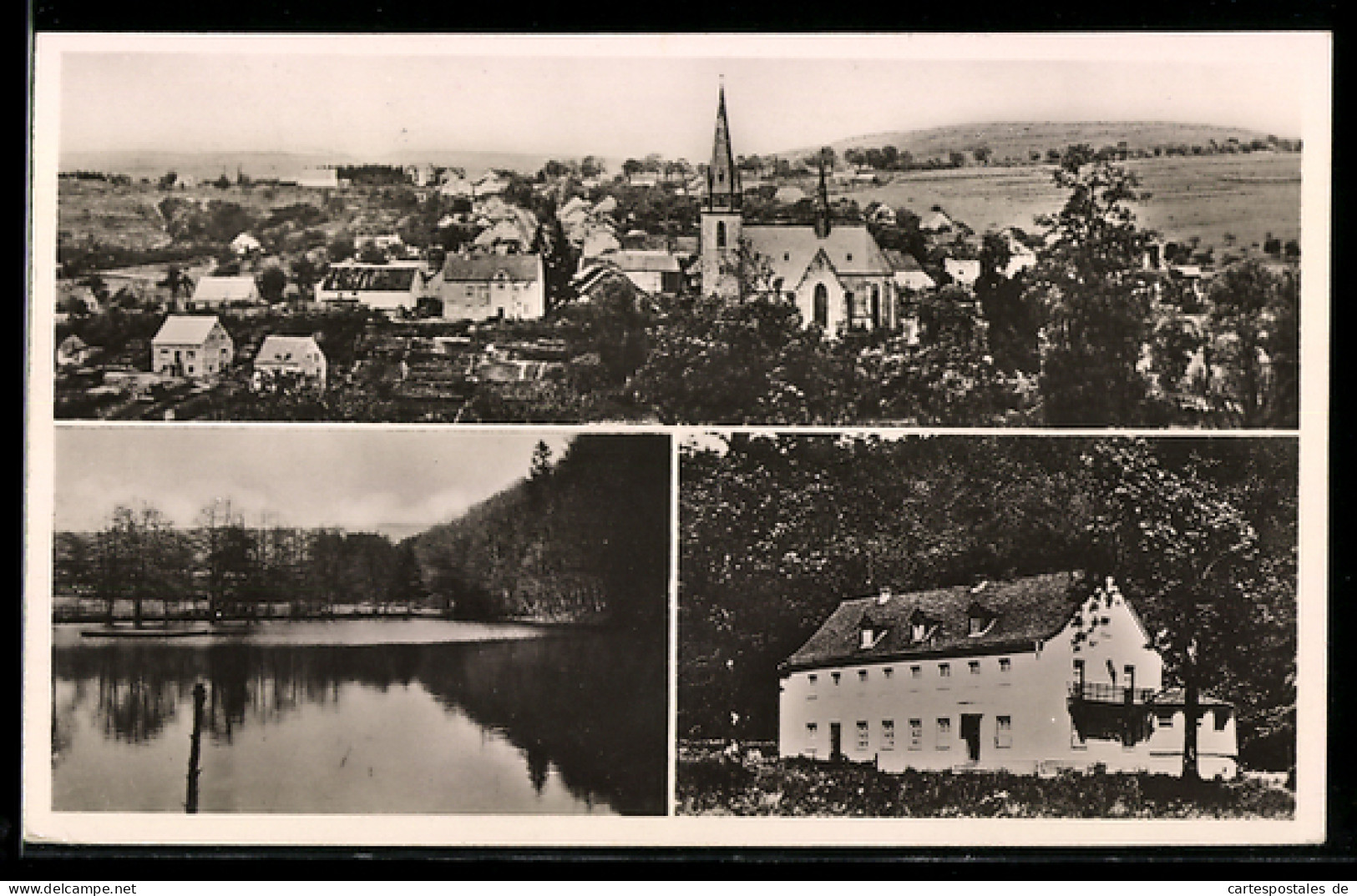 AK Nonnweiler /Saar, Wald-Hotel und Schwimmbad, Ortsansicht