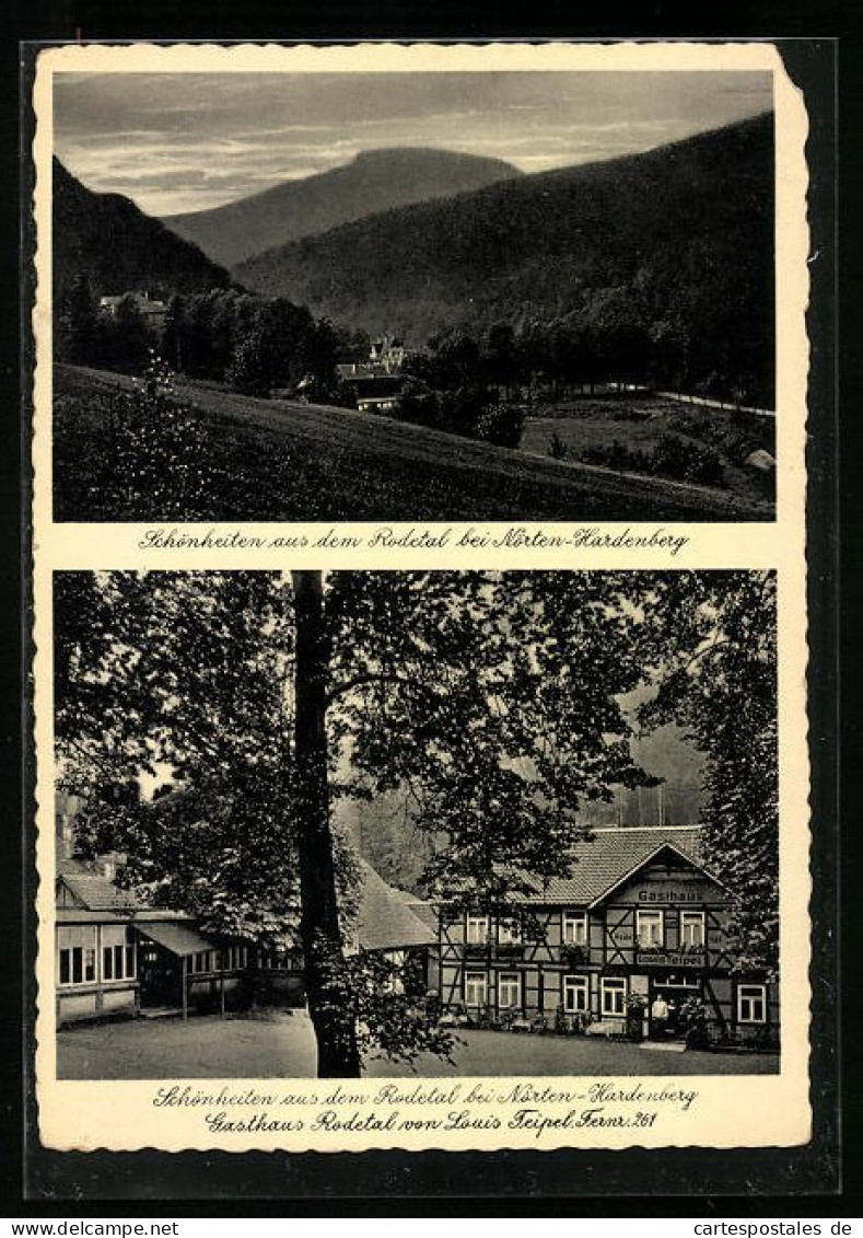 AK Nörten-Hardenberg, Gasthaus Rodetal, Panorama