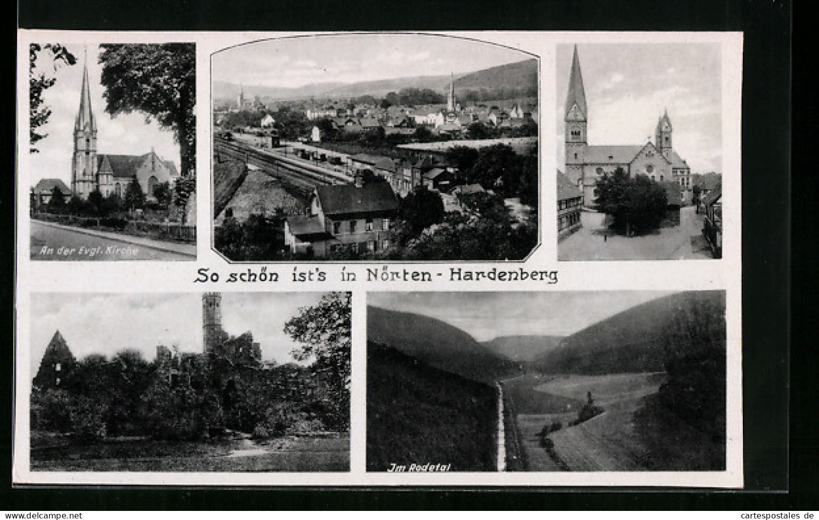 AK Nörten-Hardenberg, Ortsansicht, Evgl. Kirche