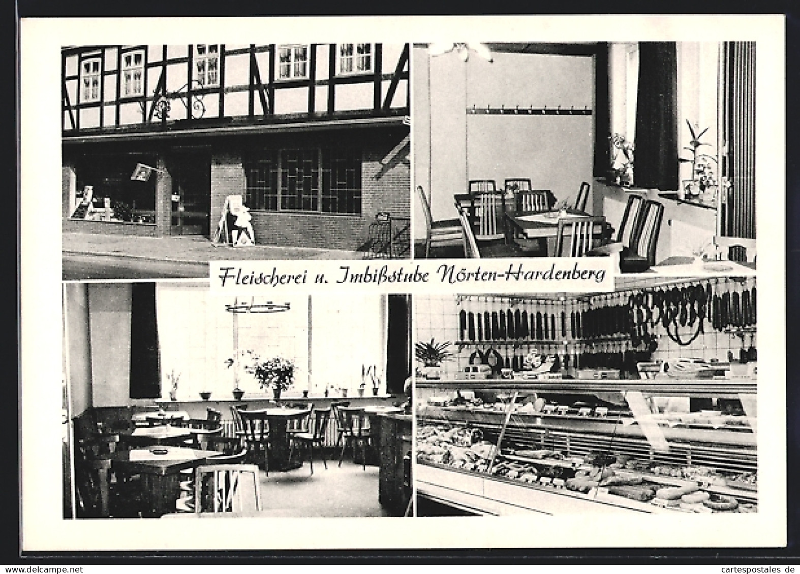 AK Nörten-Hardenberg, Restaurant und Fleischerei Robert Dorstewitz, Lange Strasse 79