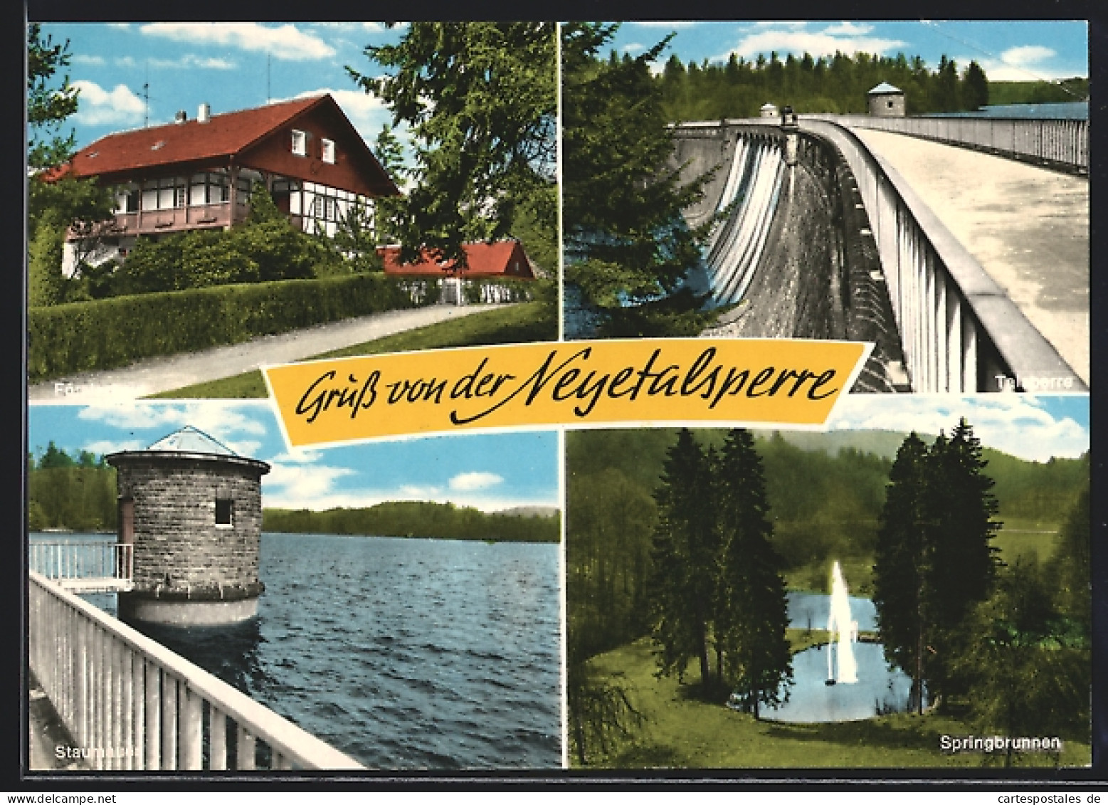 AK Oberröttenscheid bei Wipperfürth, Försterei, Neyetalsperre, Staumauer