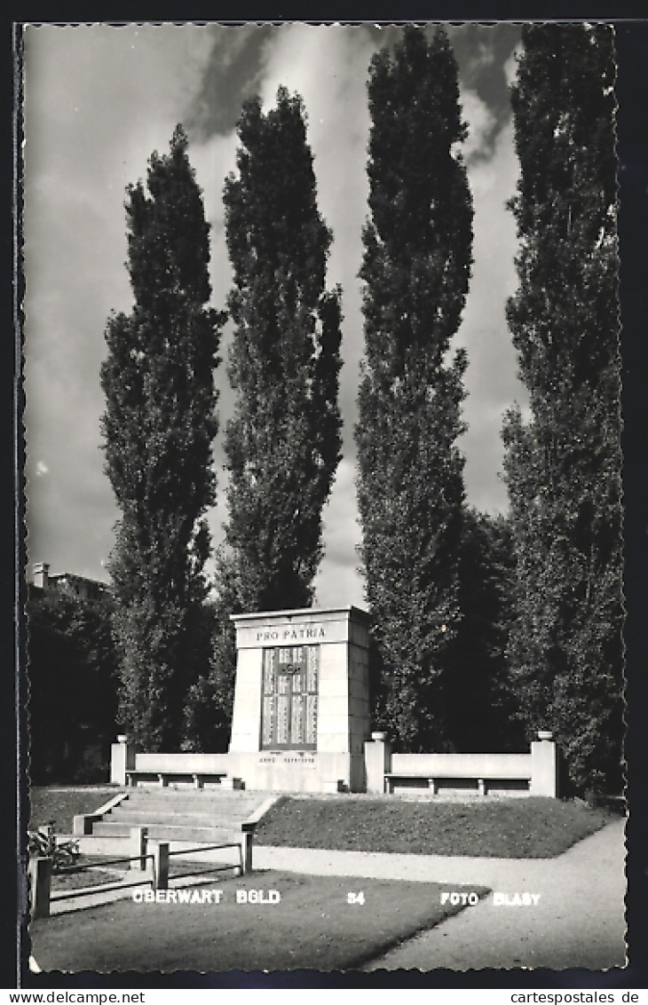 AK Oberwart, Kriegerdenkmal 1914-1918