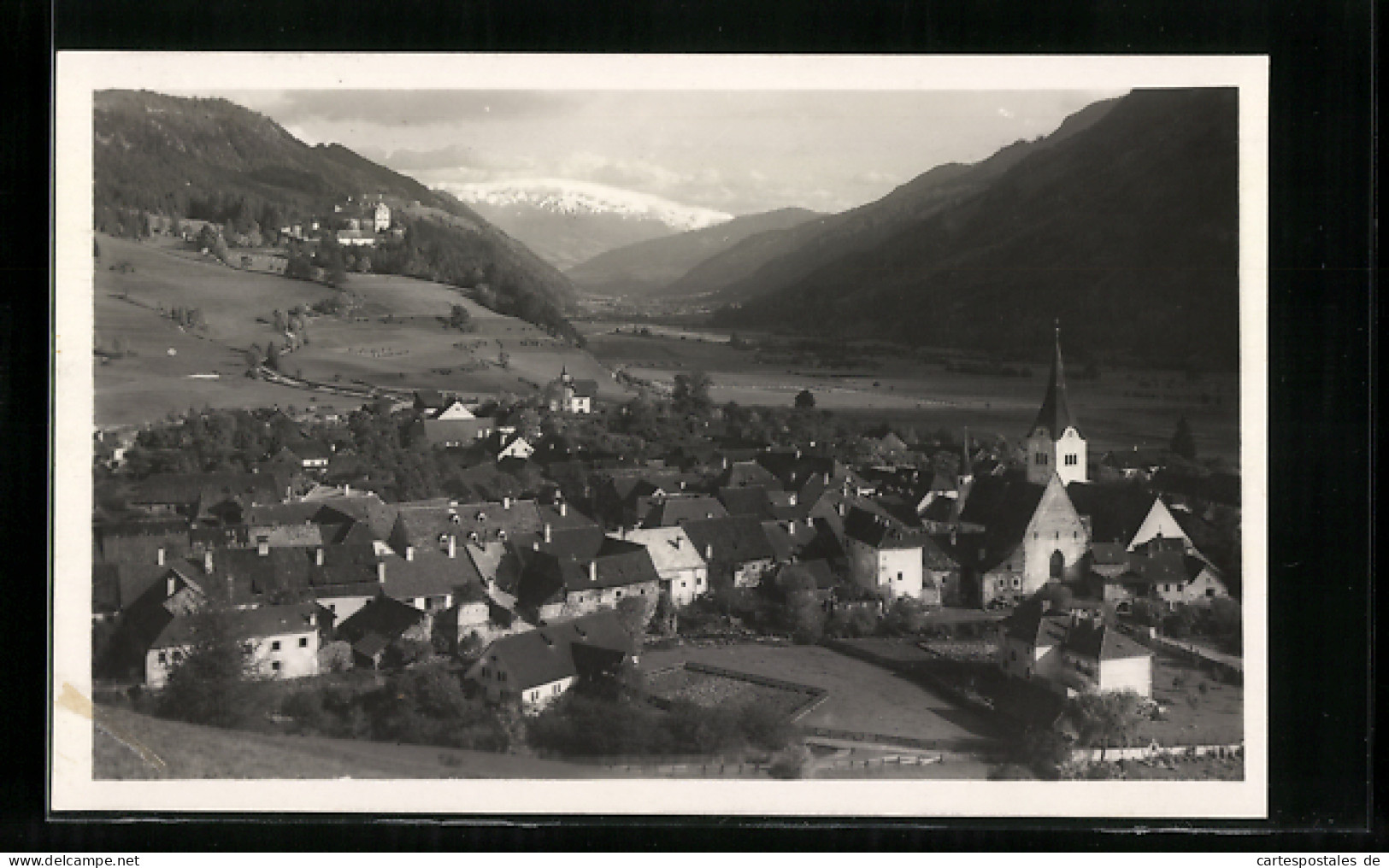 AK Oberwölz, Teilansicht mit Kirche
