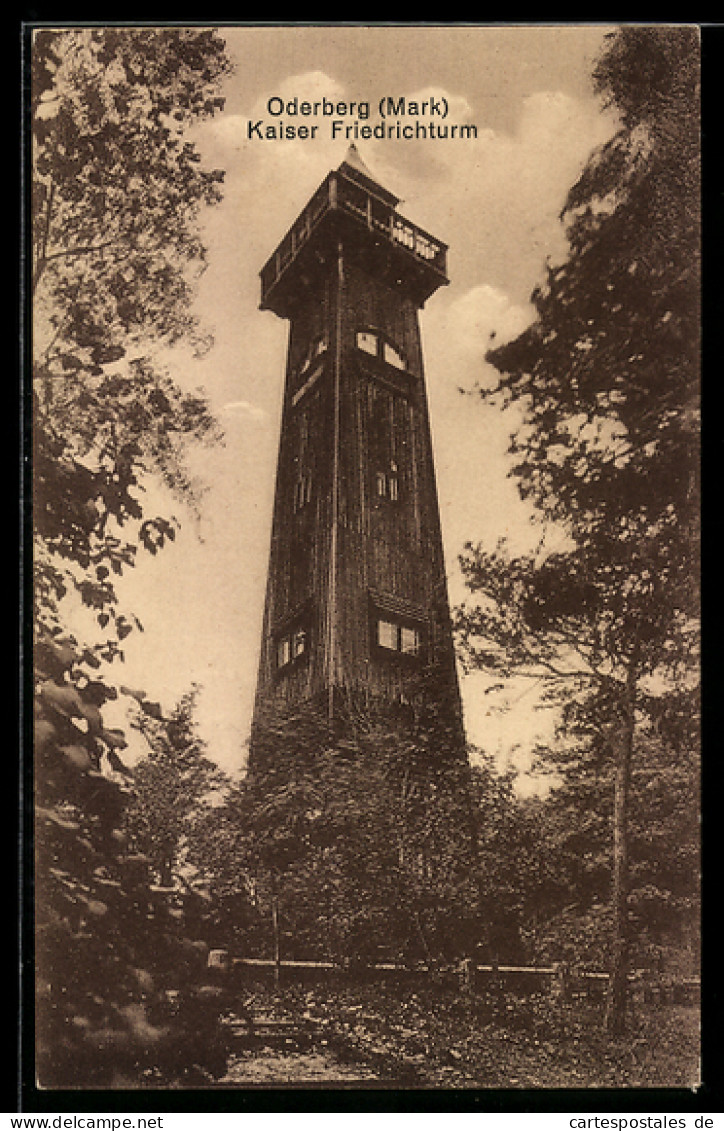 AK Oderberg /Mark, Kaiser Friedrichturm