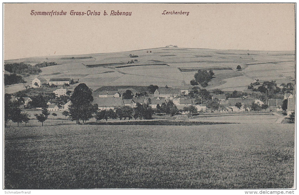 AK Oelsa Gasthof Lerchenberg bei Bannewitz Possendorf Rabenau Karsdorf Lübau Börnchen Obernaundorf Freital Dresden