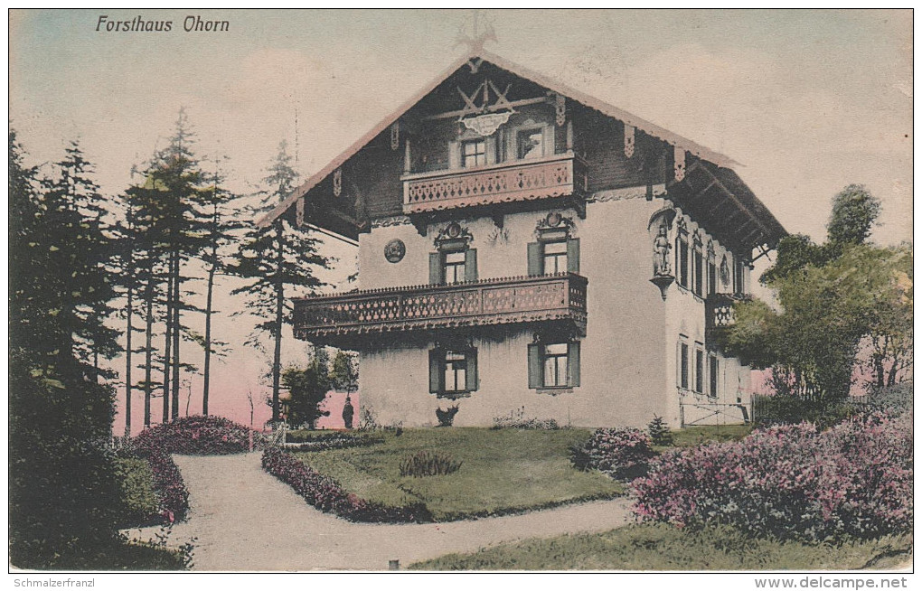 AK Ohorn Forsthaus Gasthof ? bei Pulsnitz Steina Grossröhrsdorf Bretnig Rammenau Burkau Elstra Bischofswerda