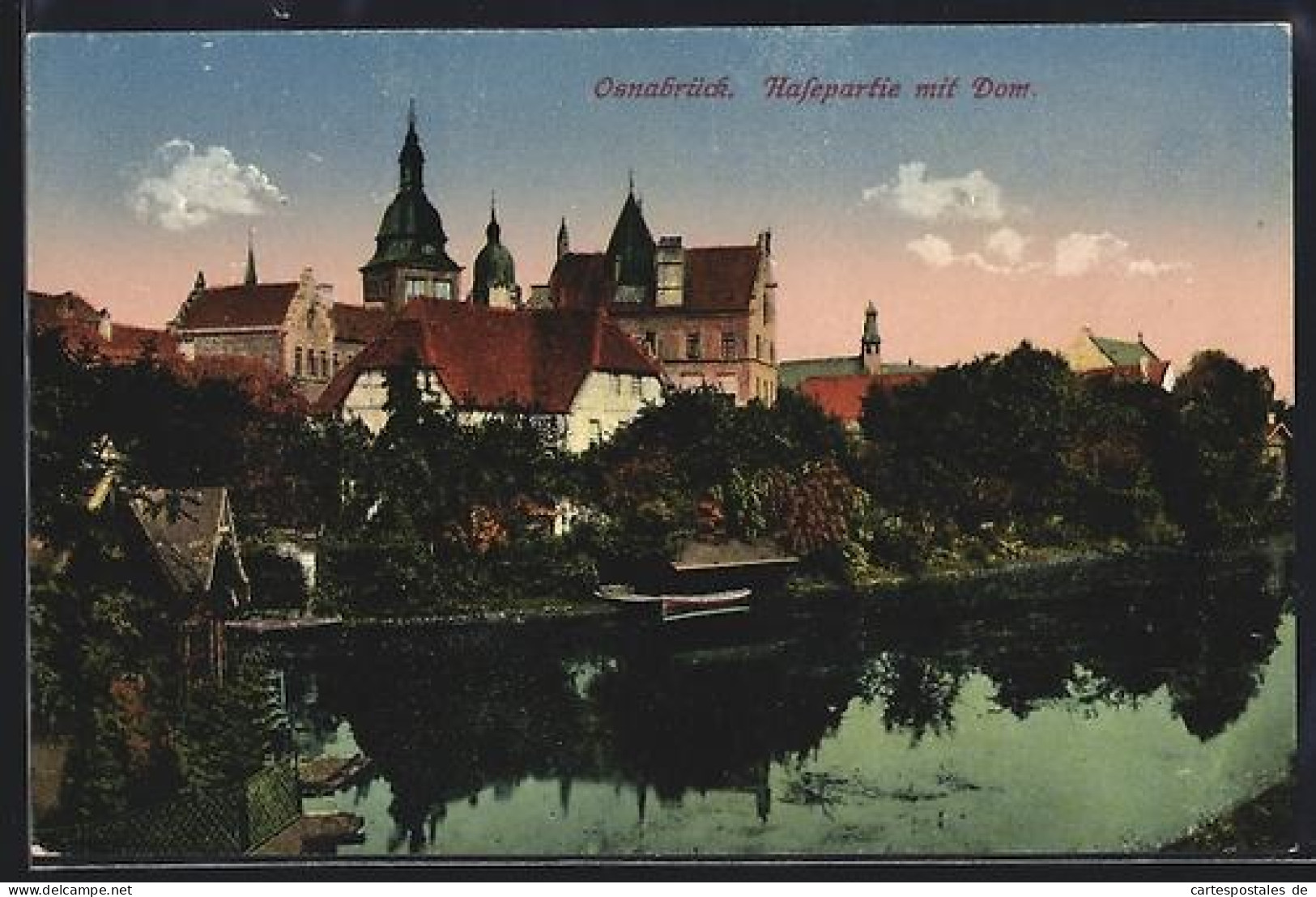 AK Osnabrück, Hasepartie mit Dom