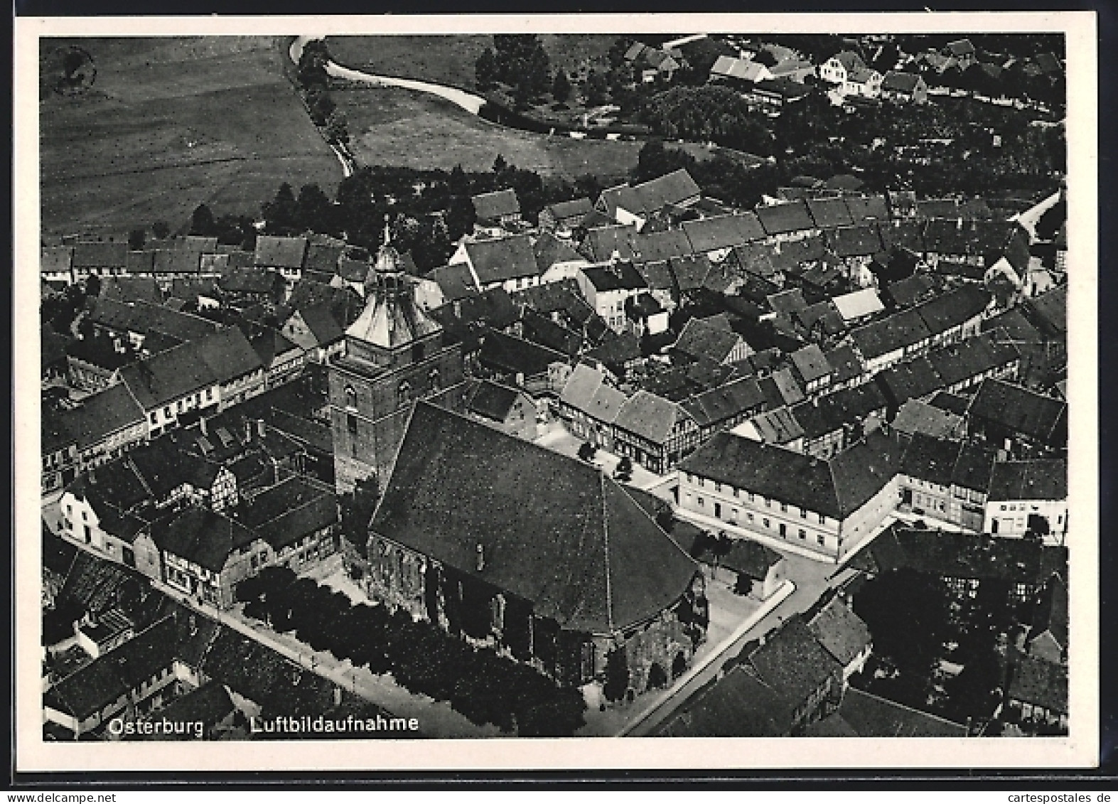 AK Osterburg, Luftbildaufnahme