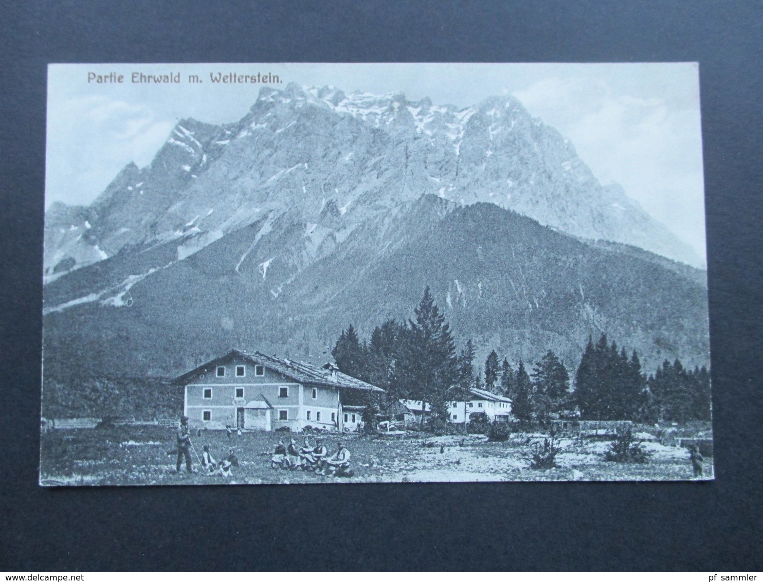 AK Österreich Partie Ehrwald m. Wetterstein. Almhütte / Berghütte. Verlag Alois Sonnweber, Ehrwald 1912