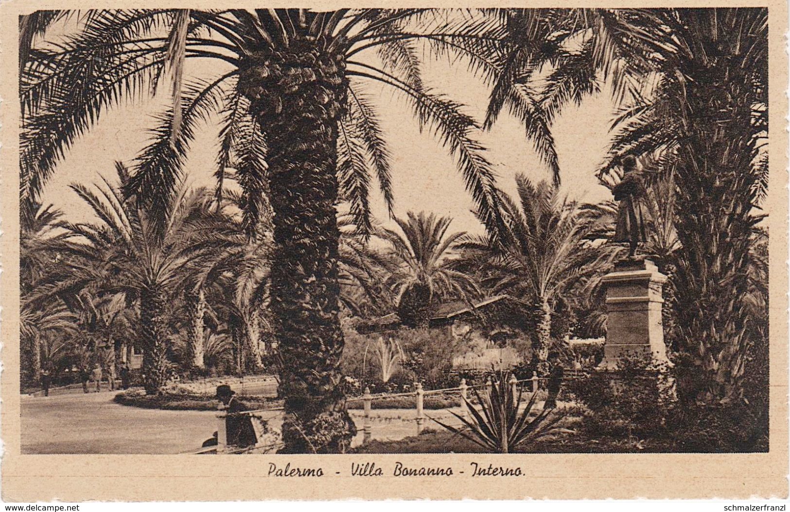 AK Palermo Villa Bonanno Interno Sicilia Sizilien Italia Italien bei Mondello Bagheria Monreale Torretta