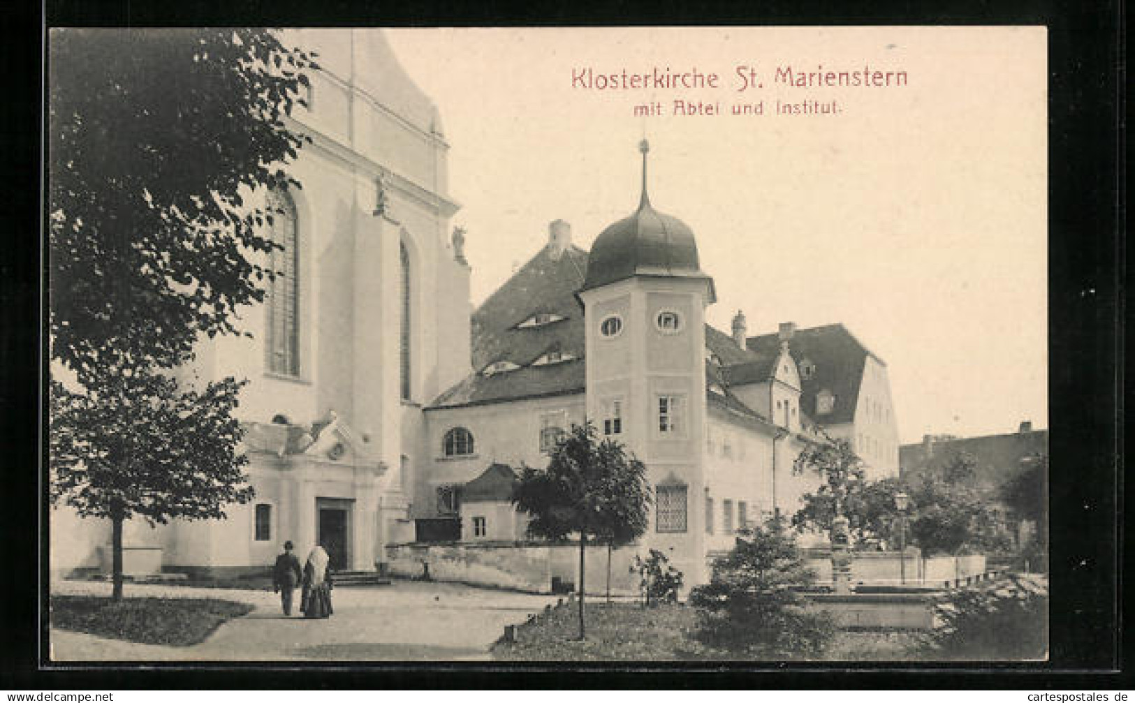 AK Panschwitz-Kuckau, Klosterkirche St. Marienstern, mit der Abtei und das Institut