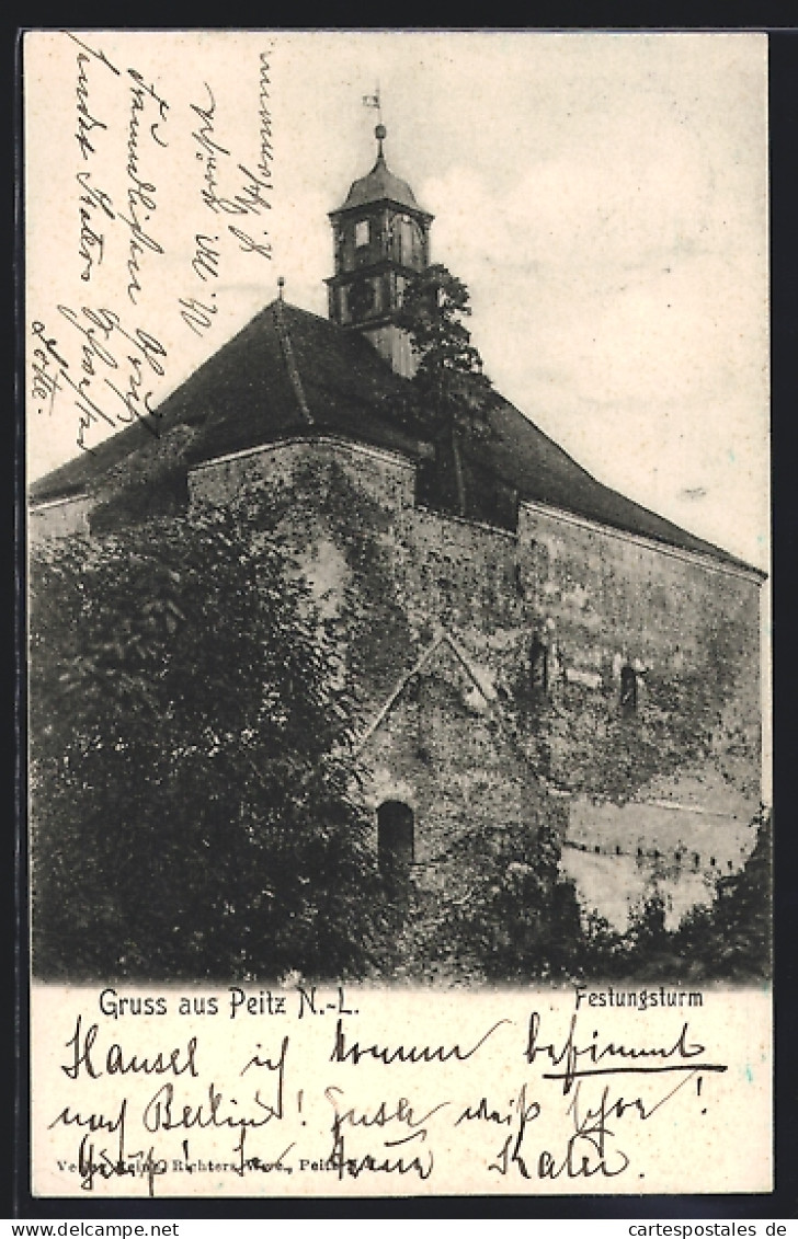 AK Peitz /N.-L., Der Festungsturm