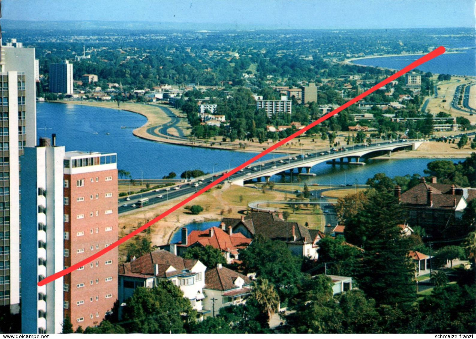 AK Perth 1975 Narrow s Bridge from Legacy Look Out Western Australia WA Australien Australie Briefmarke Stamp Timbre